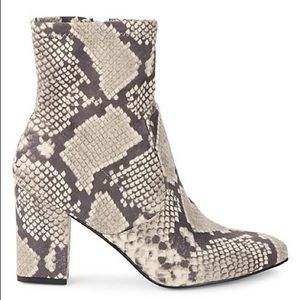Steve Madden suede snake skin ankle booties
